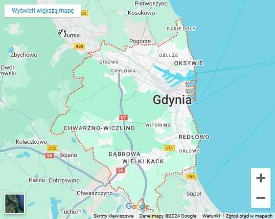 warsztaty dla dzieci z dojazdem Gdynia mapa